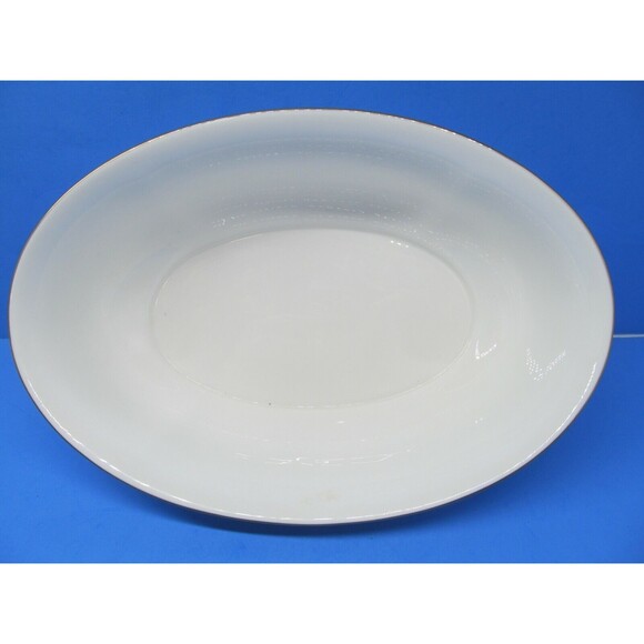 Lenox Debut Collection Constance Oval Vegetable Bowl Gold Trim 9 5/8" - Picture 5 of 10
